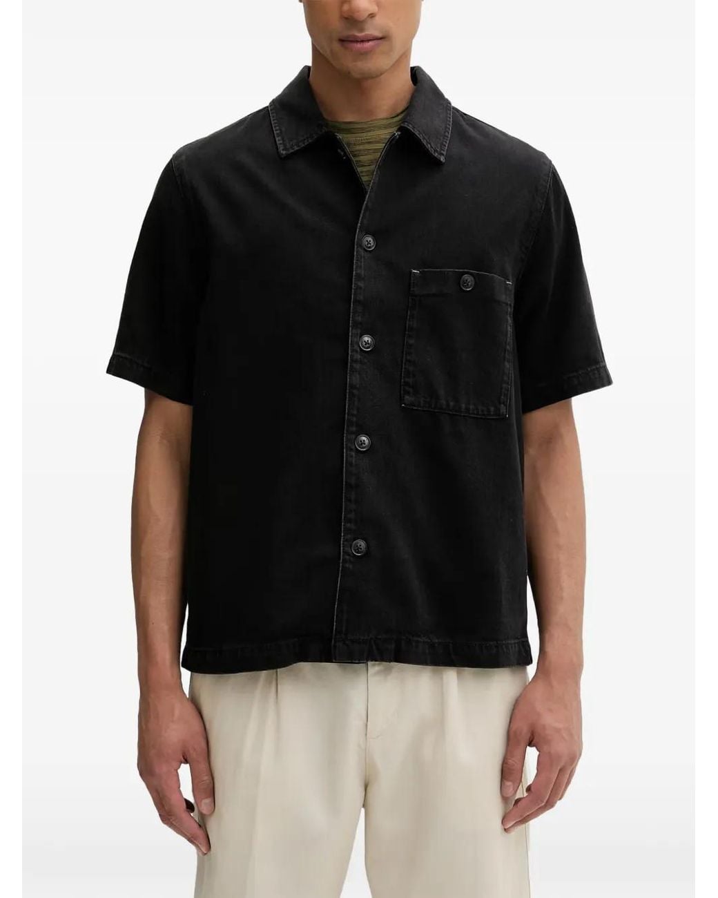 Marc O' Polo Black Chemise À Poche Poitrine for men