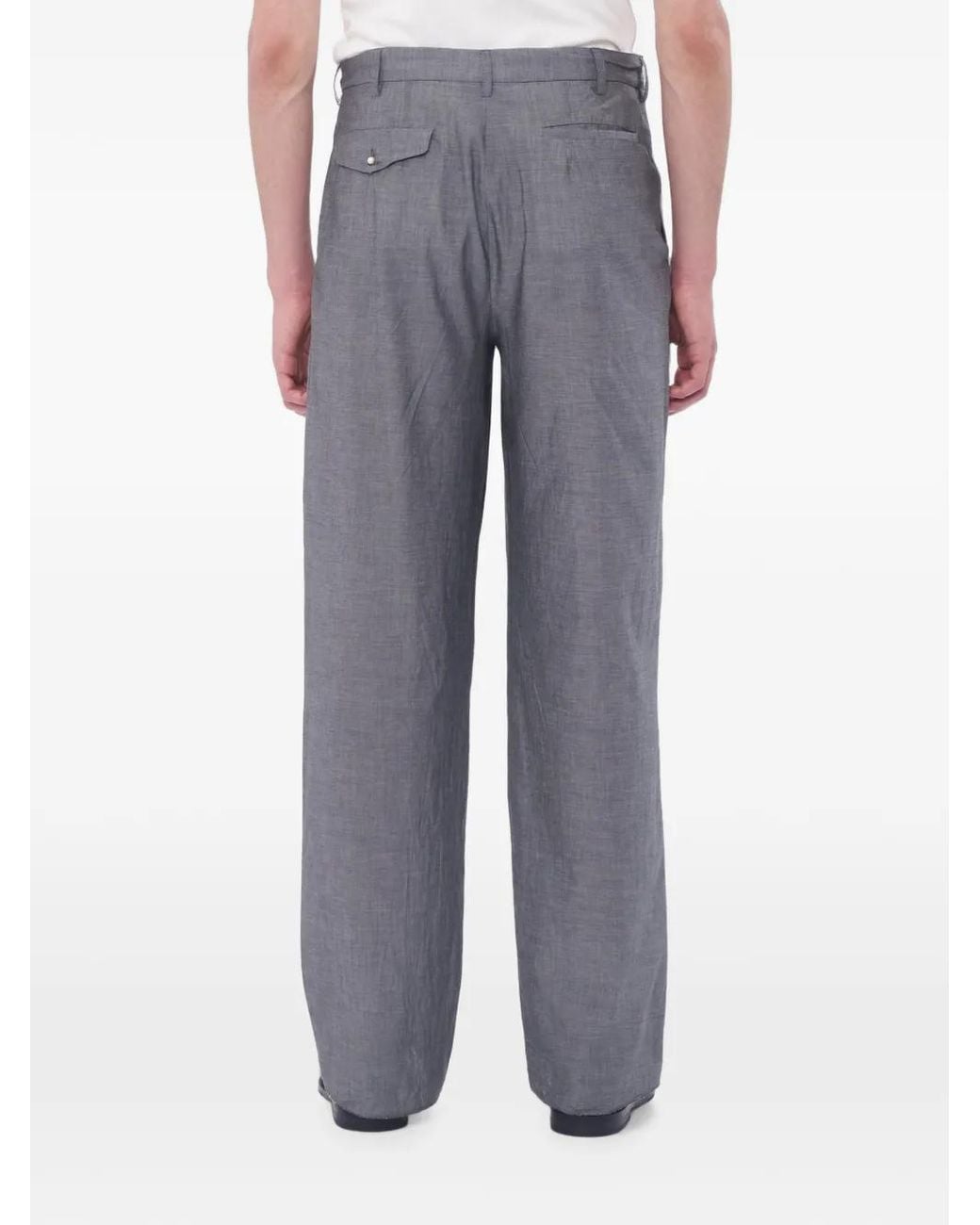 Magliano Gray X 247Pleated Straight-Leg Trousers for men