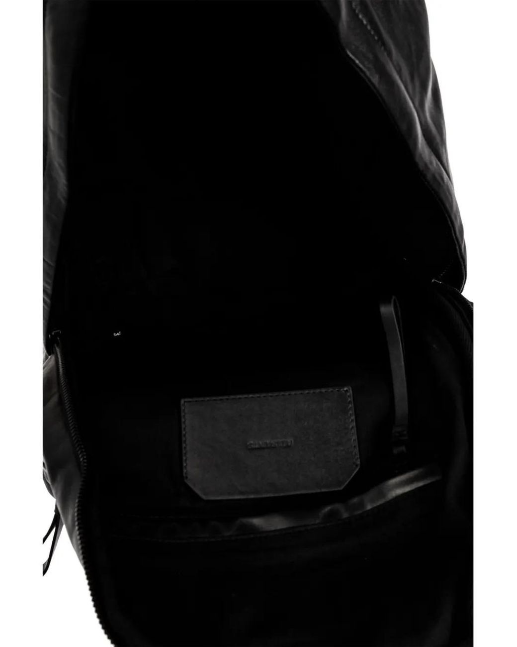 AllSaints Black Carabiner Backpack for men