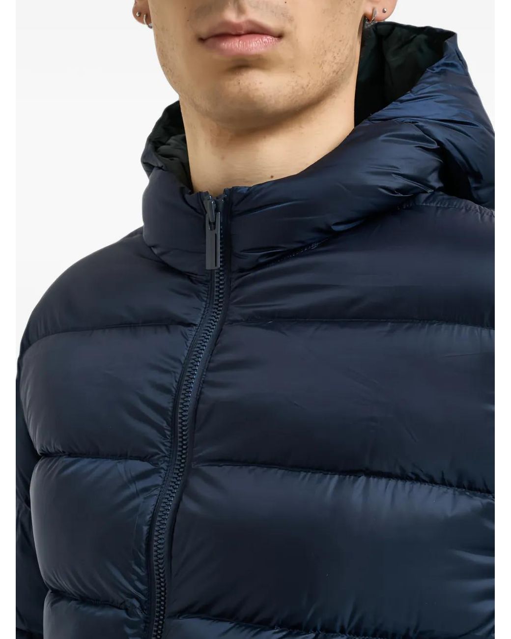 Colmar Blue Padded Hooded Jacket for men