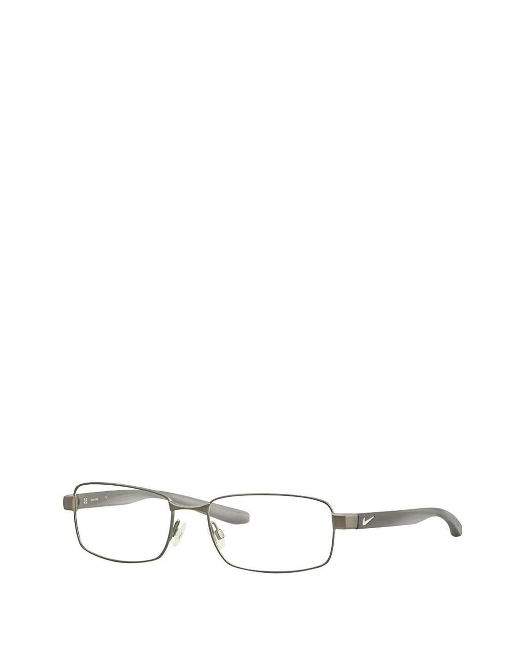 Nike White Rectangle-Frame Glasses