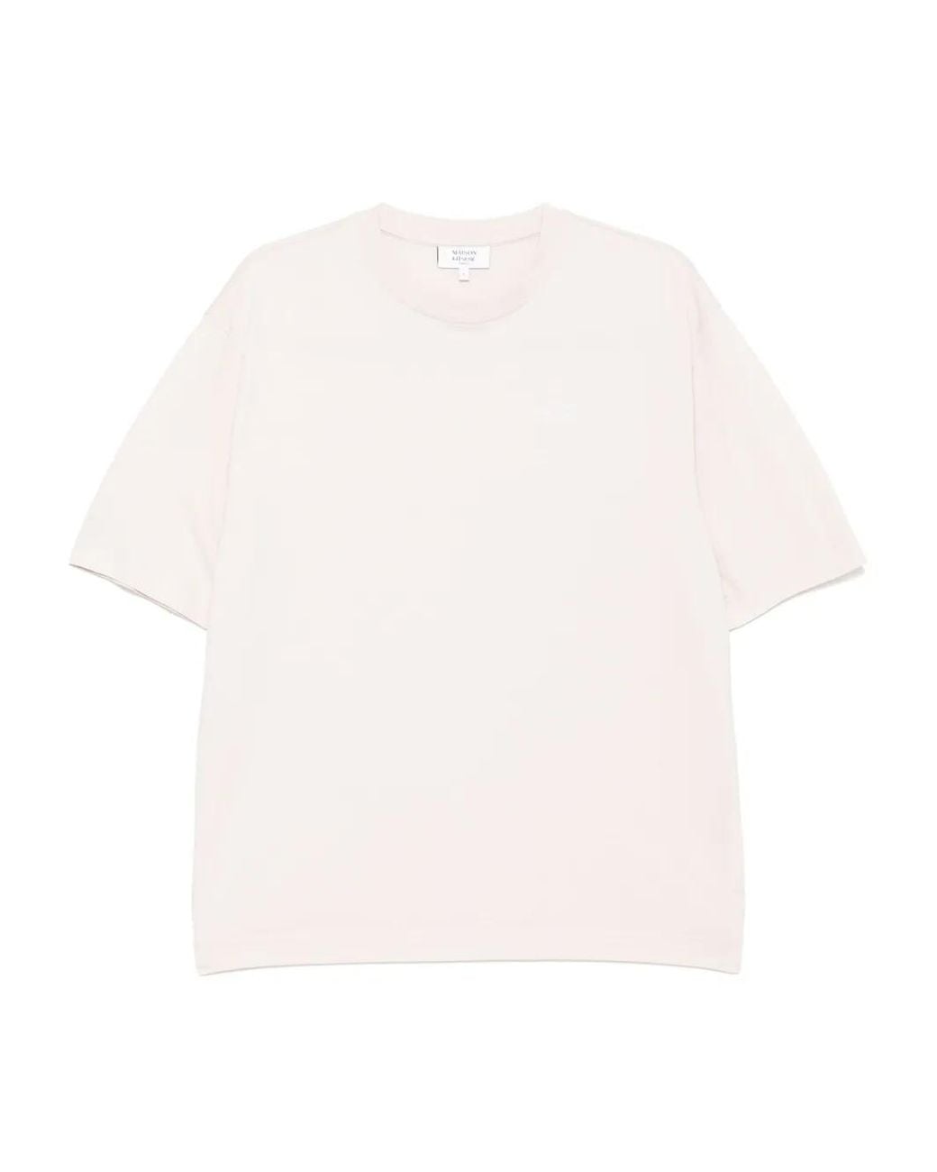 Maison Kitsuné White Handwriting T-Shirt for men