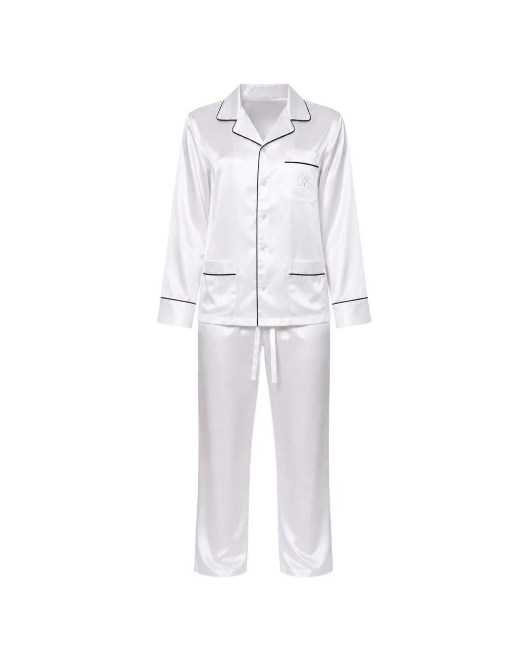 Dolce & Gabbana White Long-Sleeves Pajamas for men