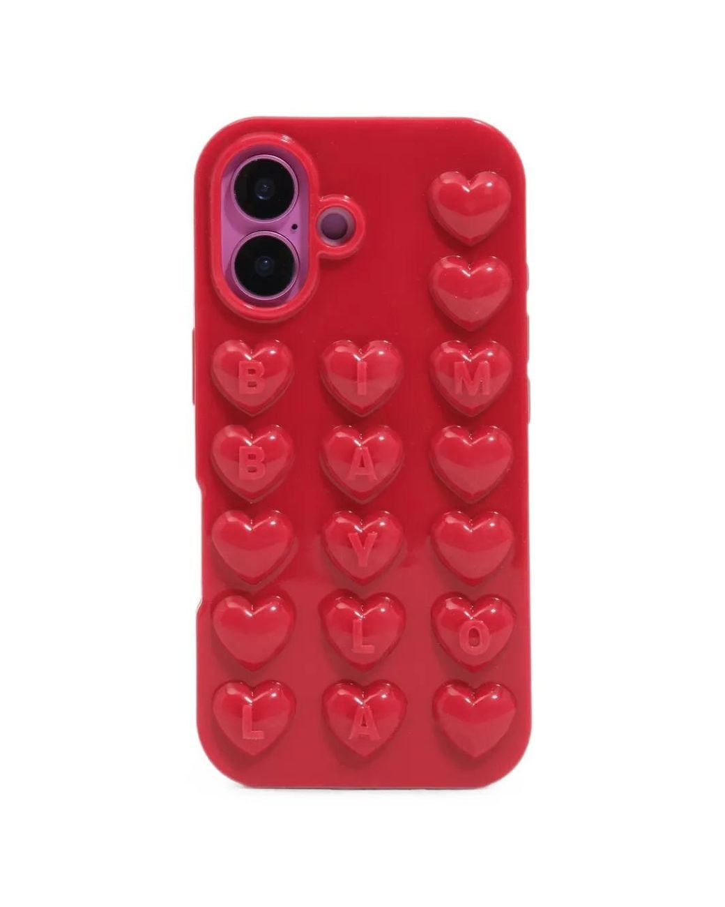 Bimba Y Lola Red Shiny- Iphone 16 Silicone Case