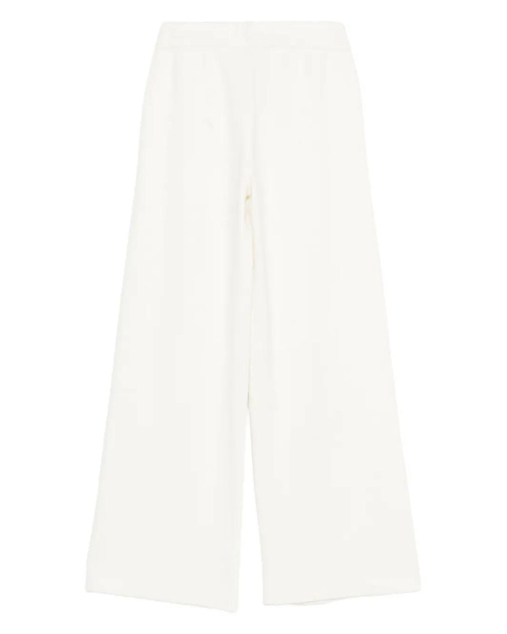 Yves Salomon White Drawstring Trousers