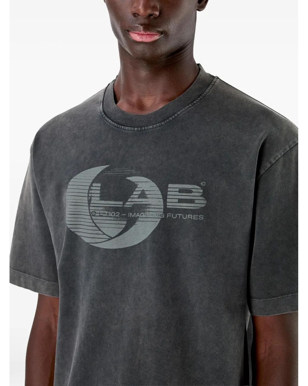 CAMPERLAB Gray Graphic-Print T-Shirt