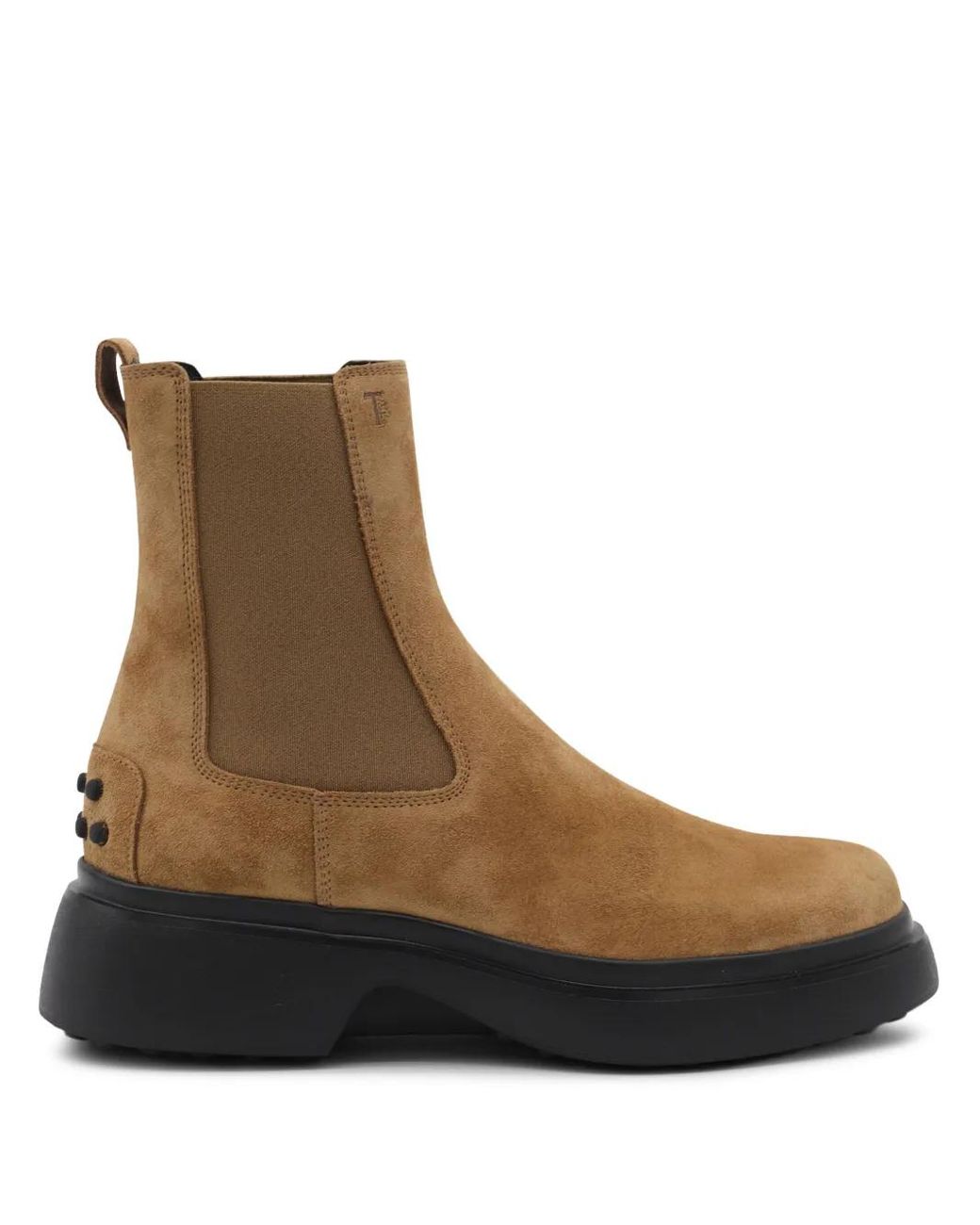 Tod's Brown Suede Platform Boots
