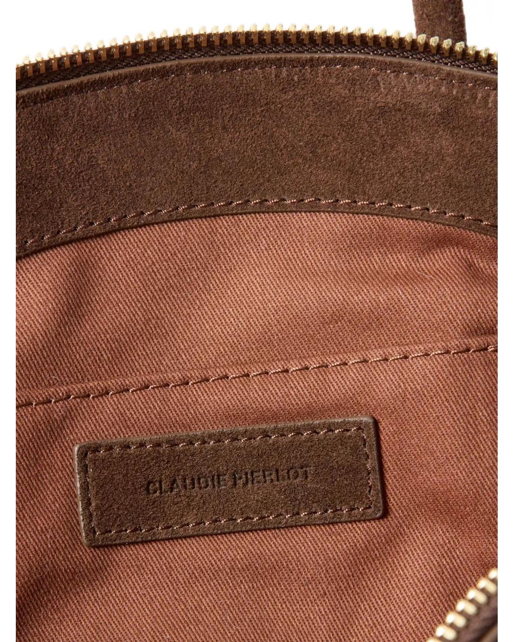 Claudie Pierlot Brown Grelot Suede Leather Bag
