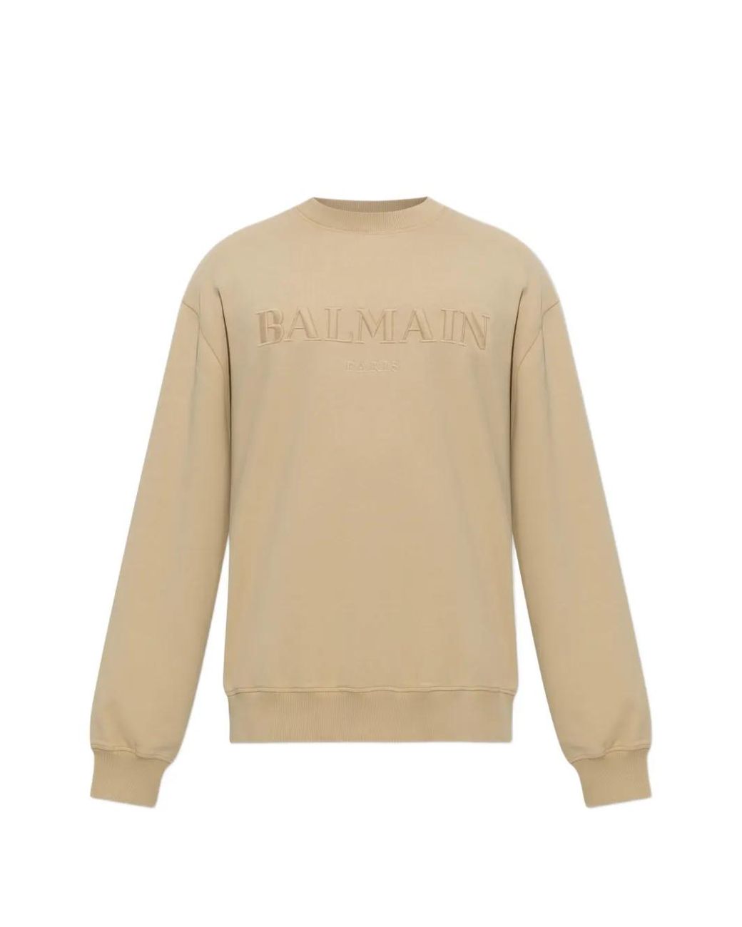 Balmain Natural Logo-Embroidered Sweatshirt for men