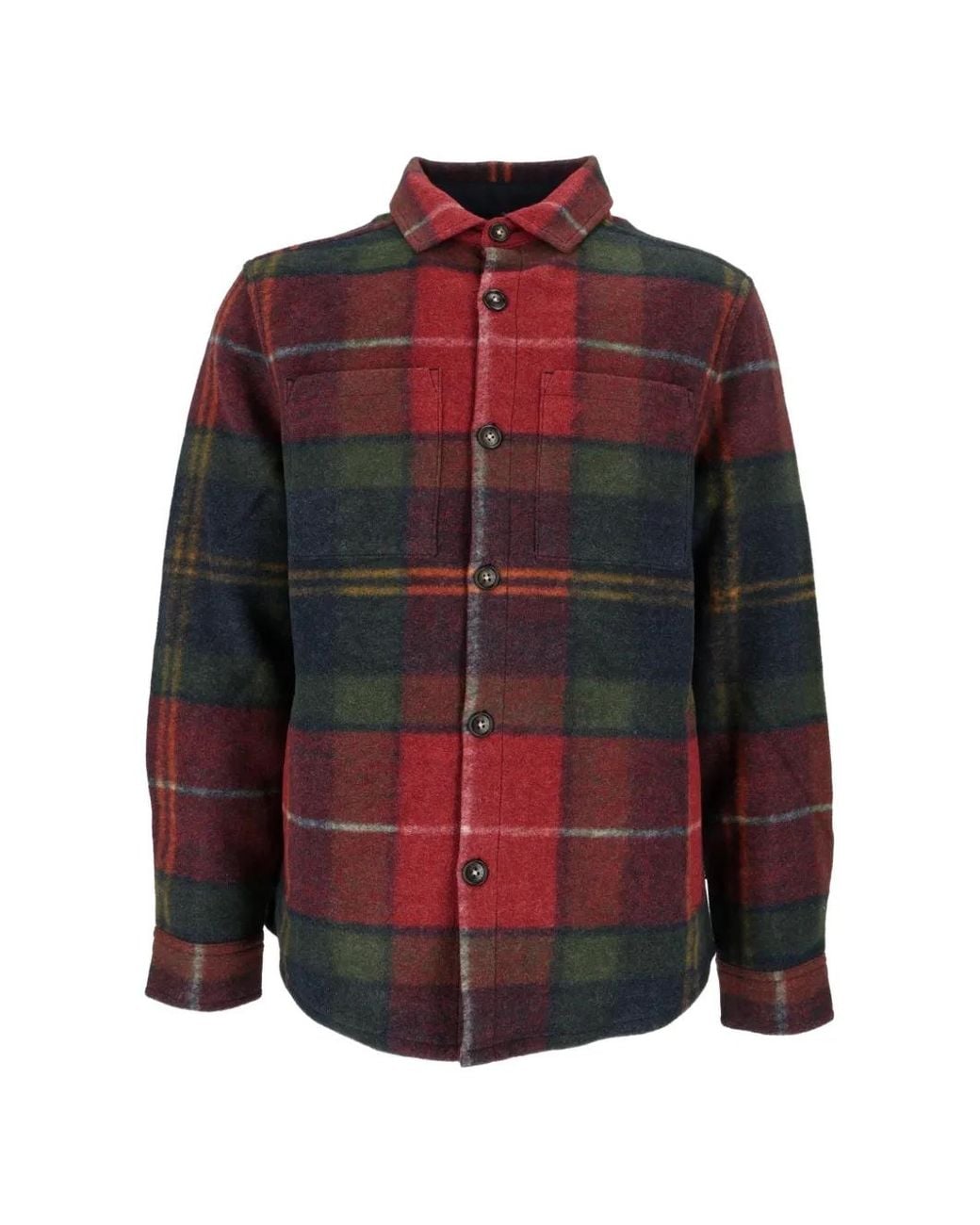 Barbour Red Woodlane Check Jacket for men
