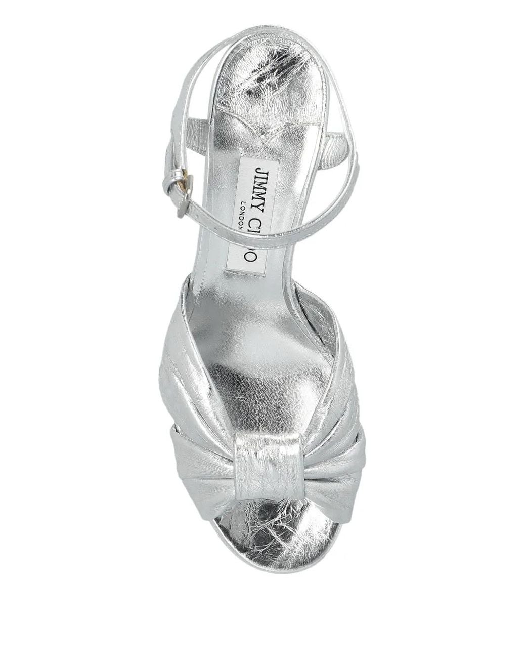 Jimmy Choo Metallic 80Mm Heloise Sandals
