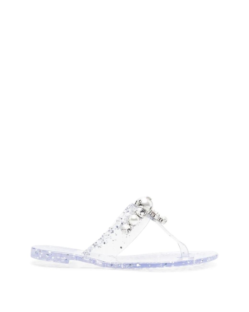 Casadei White Thong Sandals