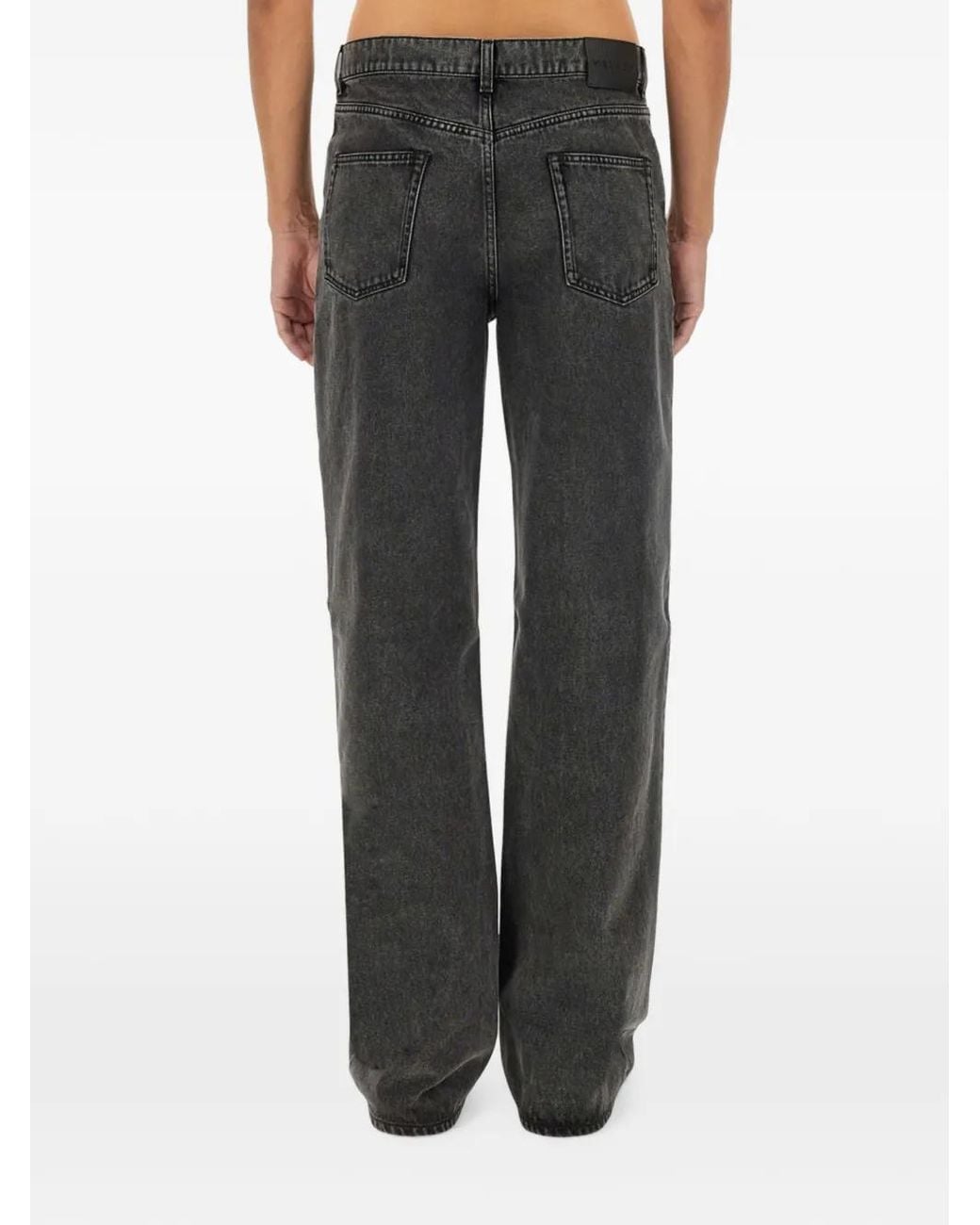 McQueen Black Straight-Fit Jeans for men