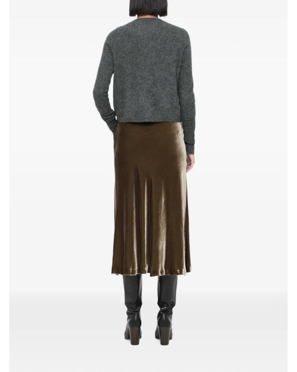 AllSaints Gray Ada Cashmere Button-Down Cardigan