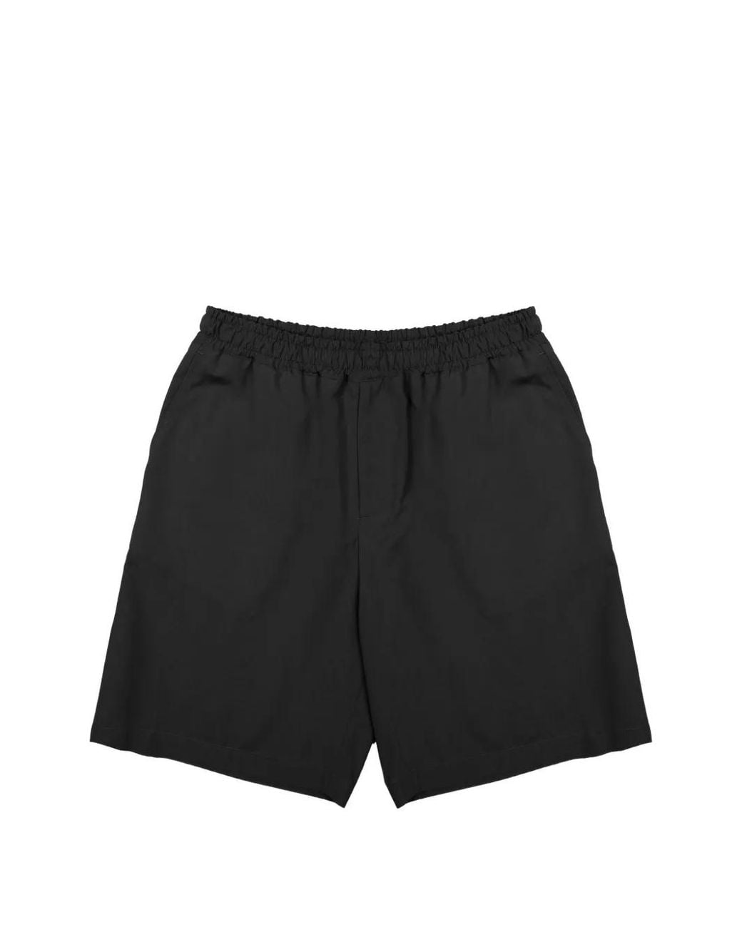 Low Brand Black Elasticated-Waistband Shorts for men
