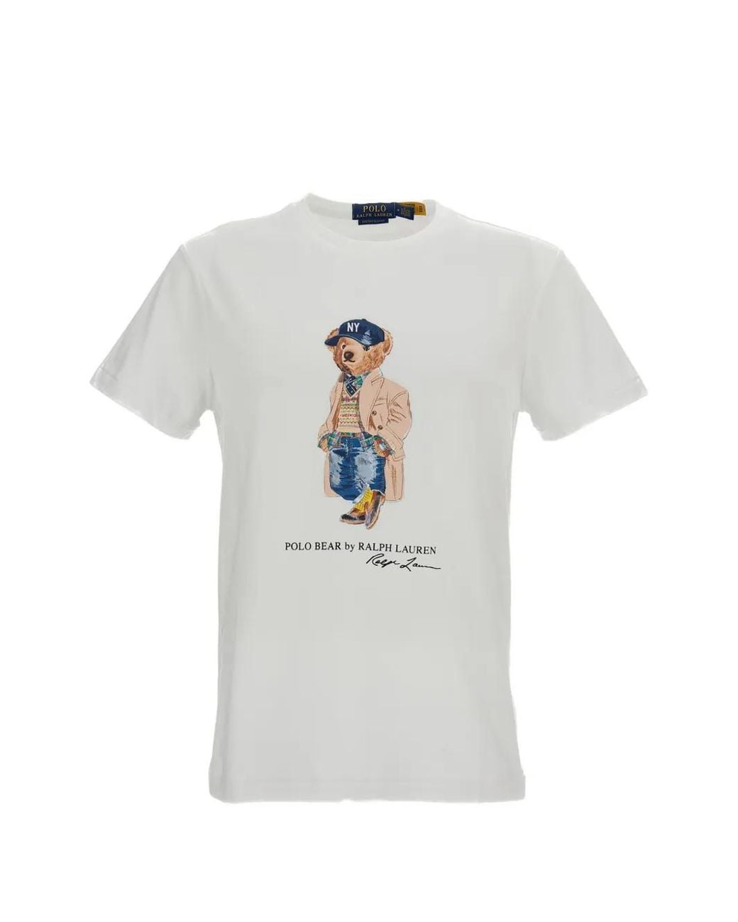 Polo Ralph Lauren White Crew Neck T-Shirt for men