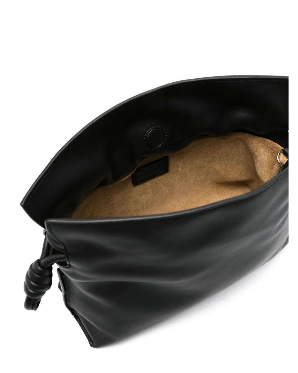 Loewe Black Mini Flamenco Clutch Bag