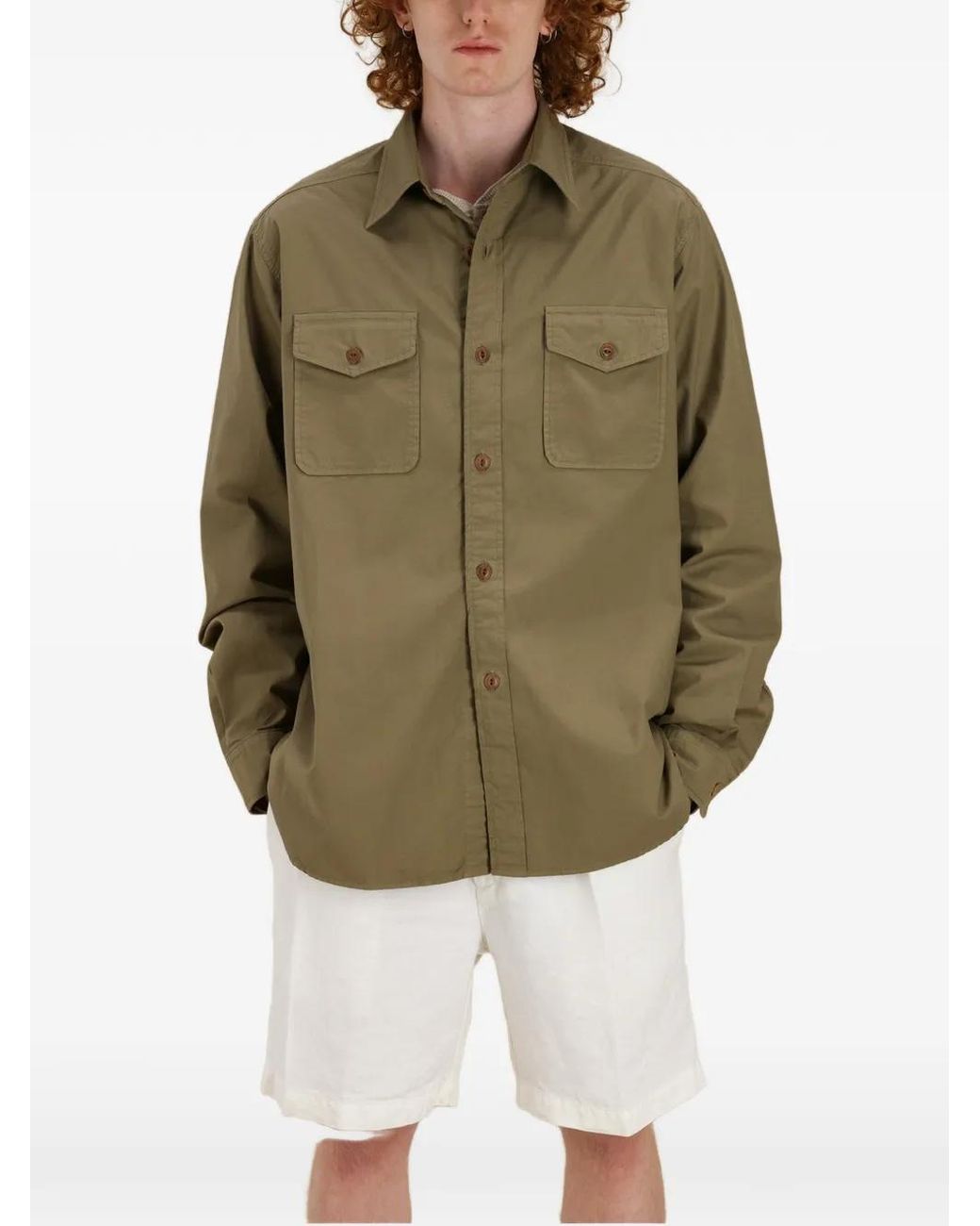 Fortela Green Cpo Pocket Shirt for men
