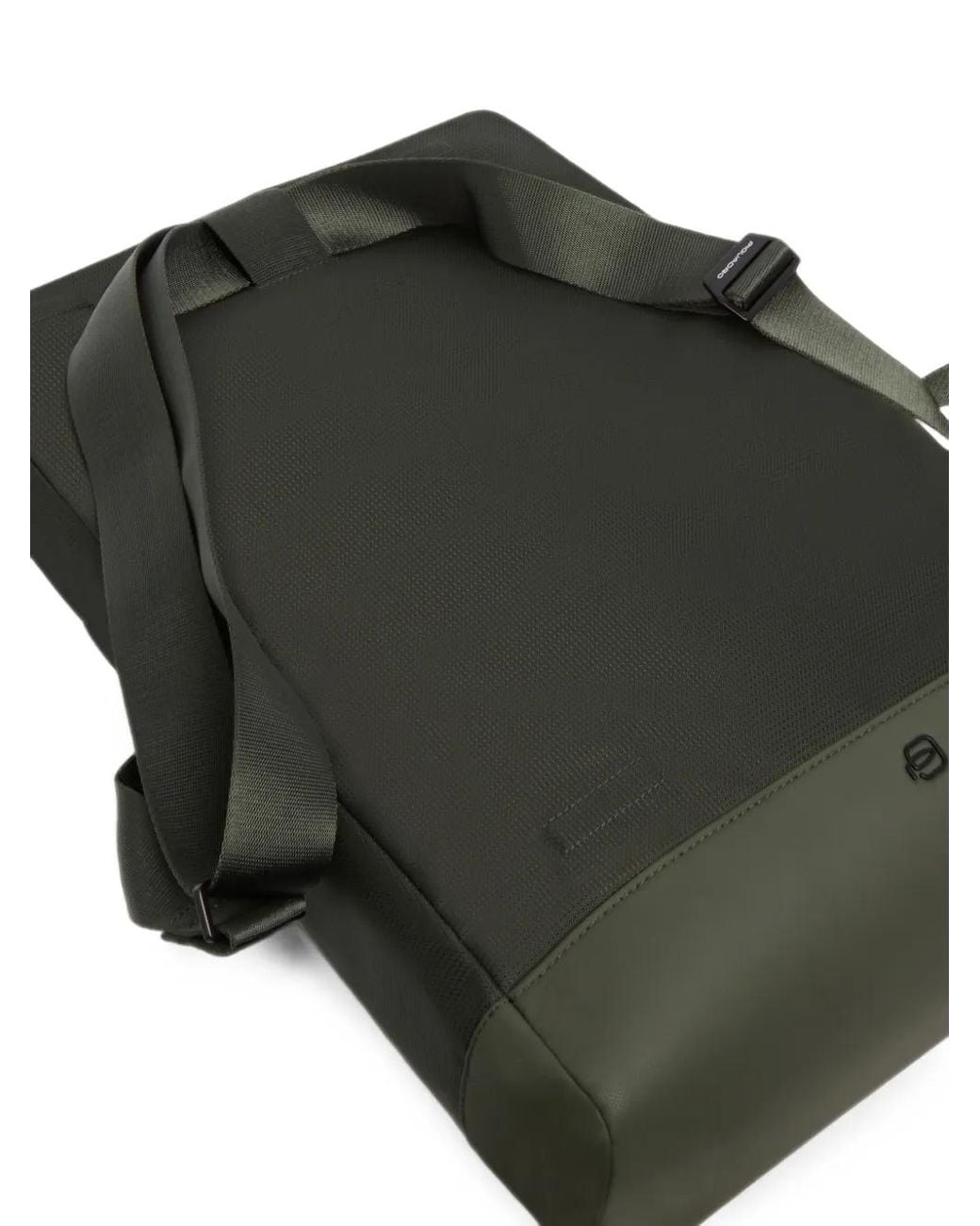 Piquadro Green Convertible 13.3" Logo-Plaque Foldover Laptop Bag for men
