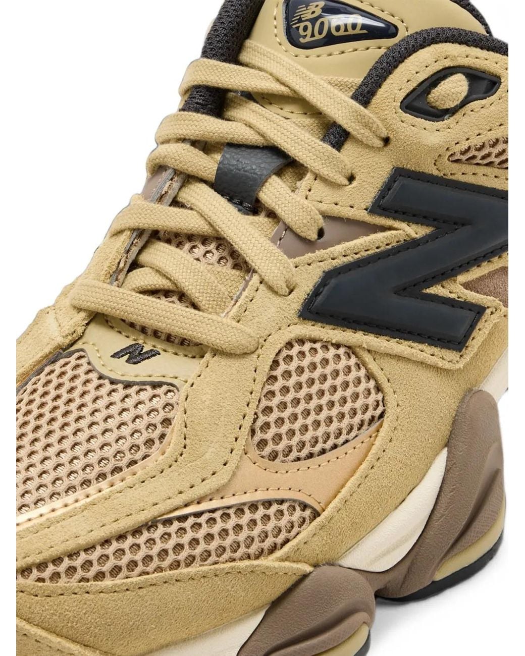 New Balance Brown 9060 Mesh-Panelled Sneakers for men