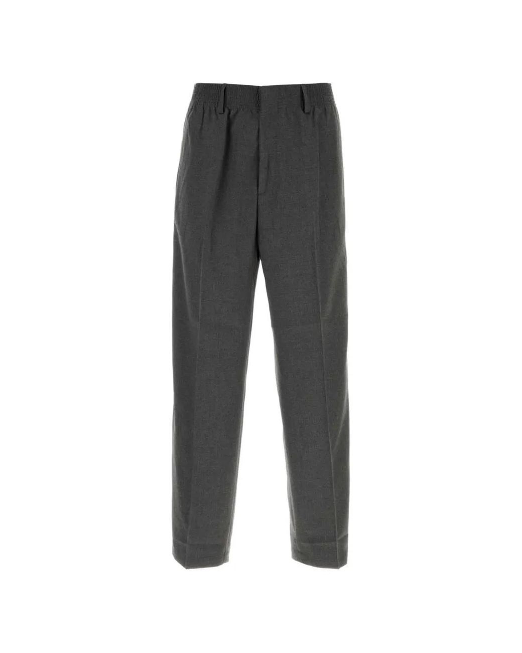 Cellar Door Gray Zac Twill Trousers for men