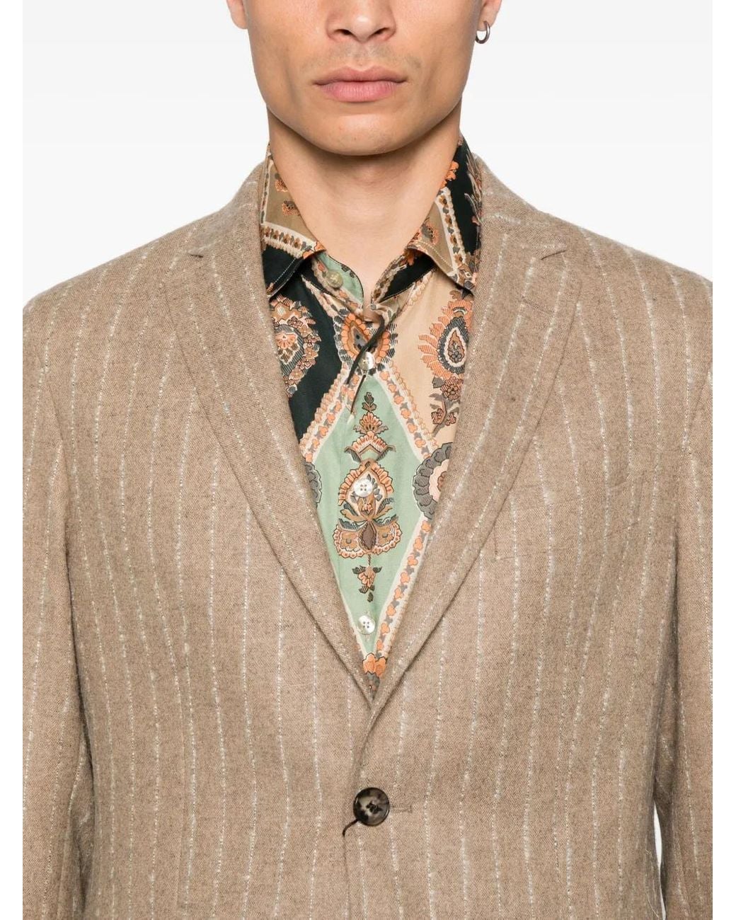 Blazer A Rayas Diplomáticas Etro de hombre de color Natural