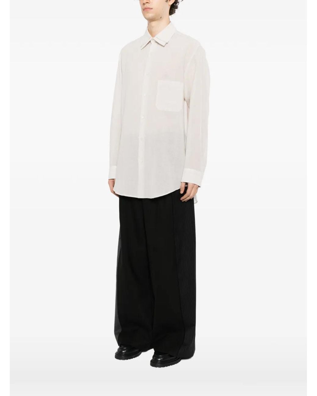 Yohji Yamamoto Chest-Pocket Blazer in Black for Men | Lyst