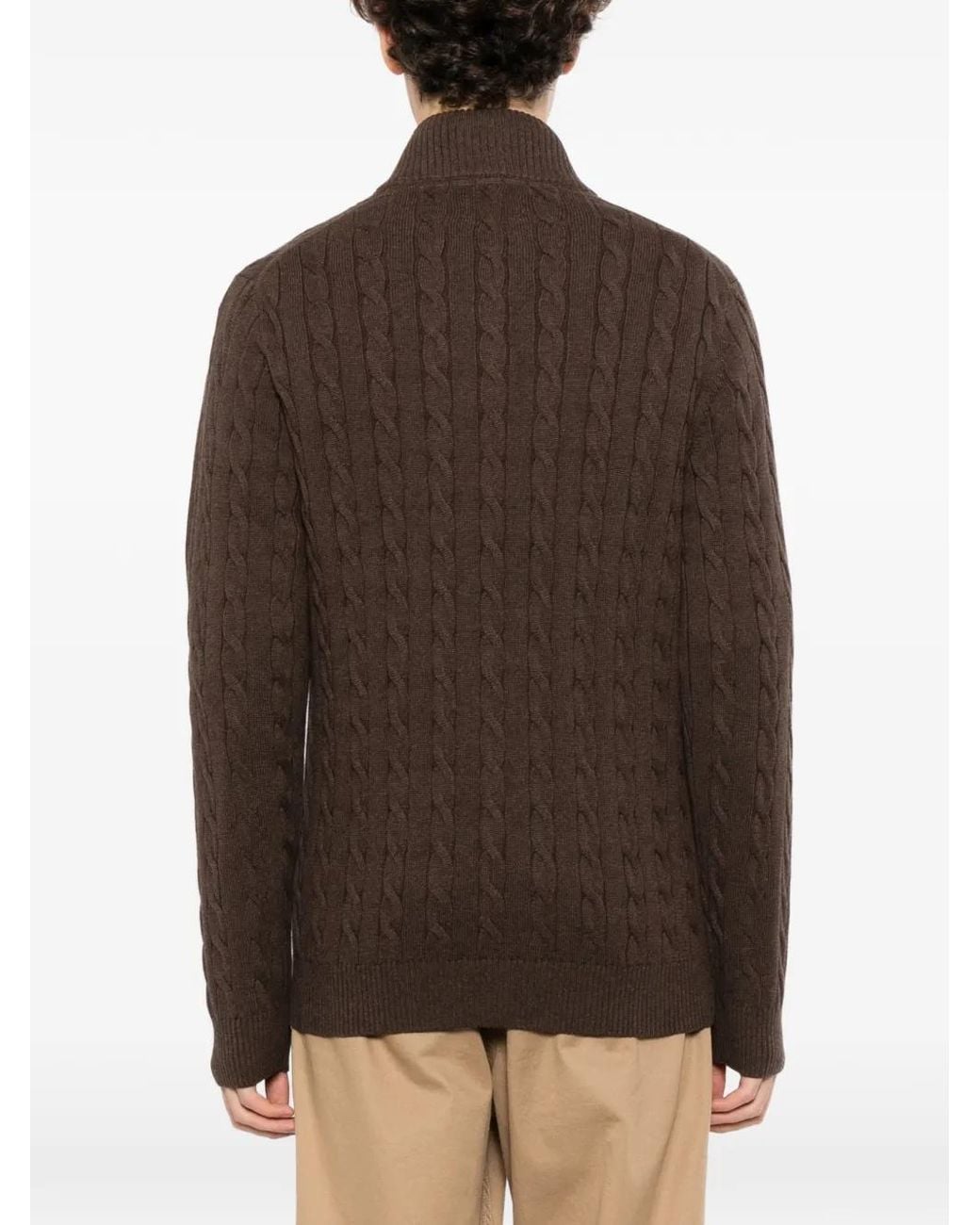 Pull À Logo Brodé Gant pour homme en coloris Brown