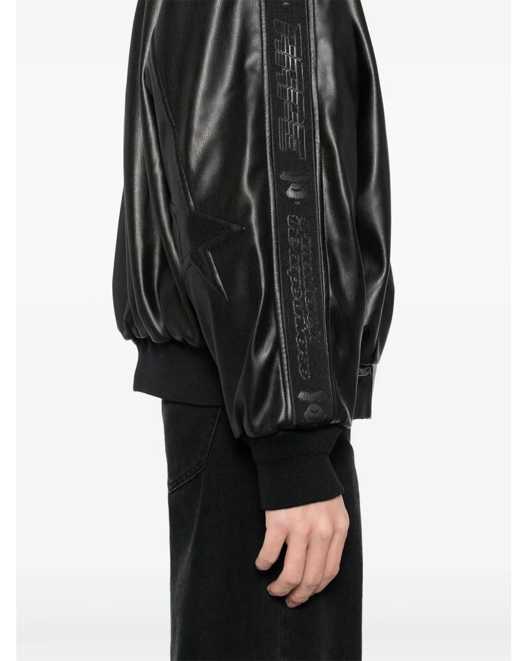 Aape By A Bathing Ape Black Faux-Leather Jacket for men