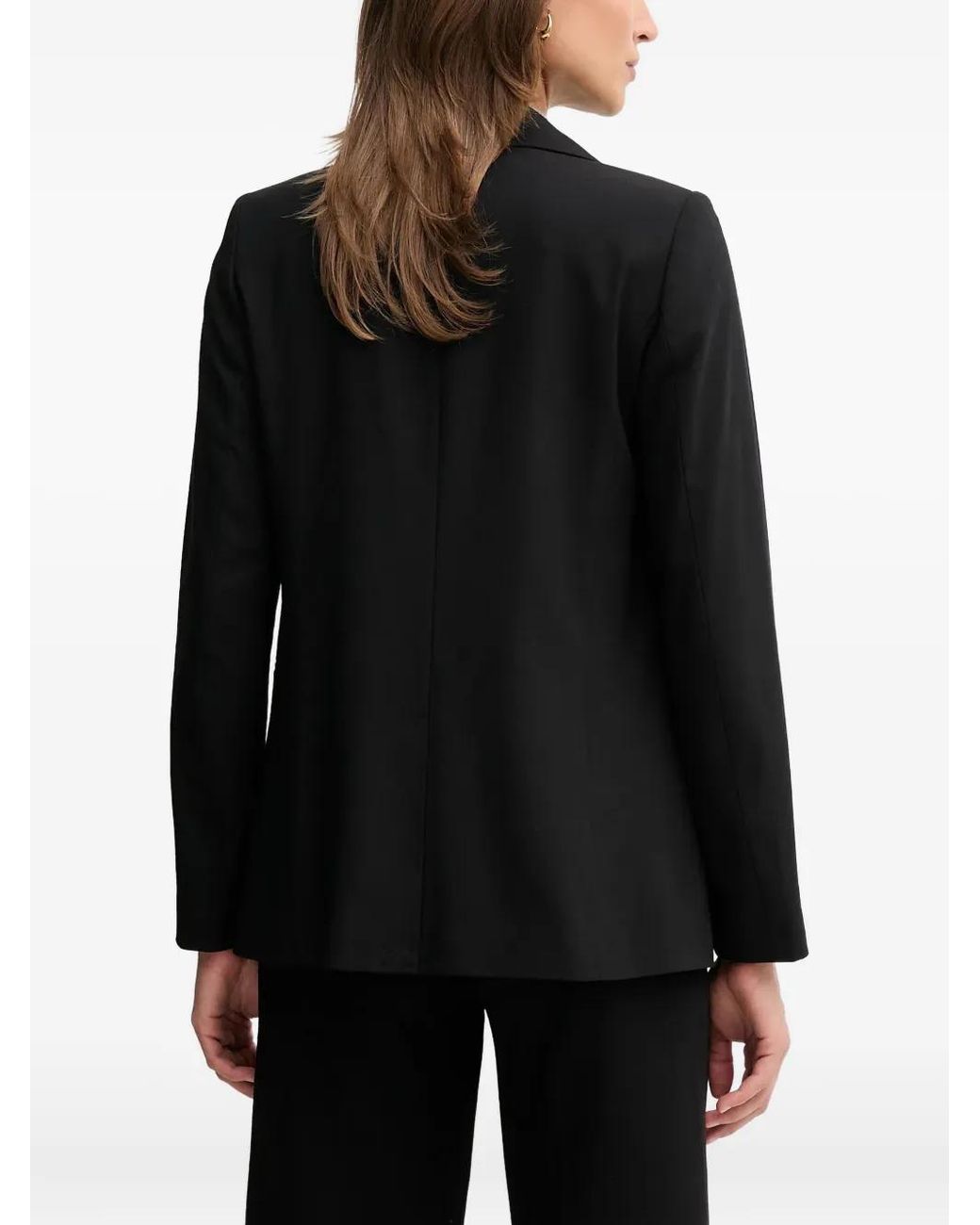 Benetton Black Buttoned Pocket Blazer
