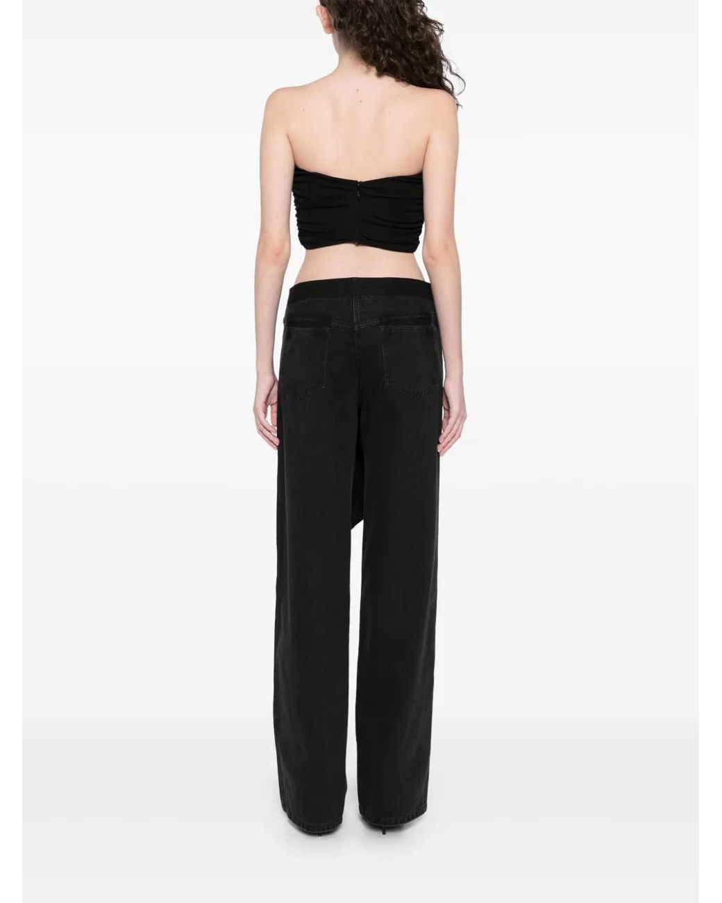 Christopher Esber Black Bezel Quartz Draped Top