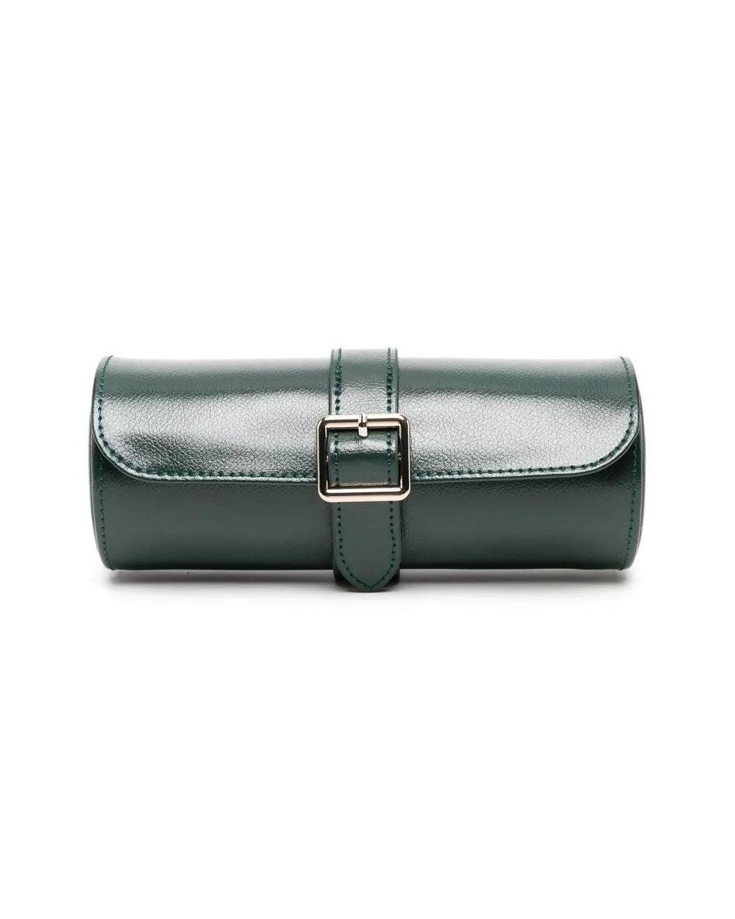 Wolf Green Crocodile-Embossed Watch Box for men