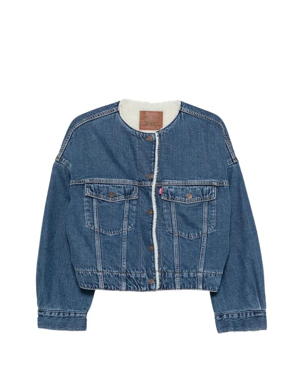 Levi's Blue Veste En Jean À Boutonnière