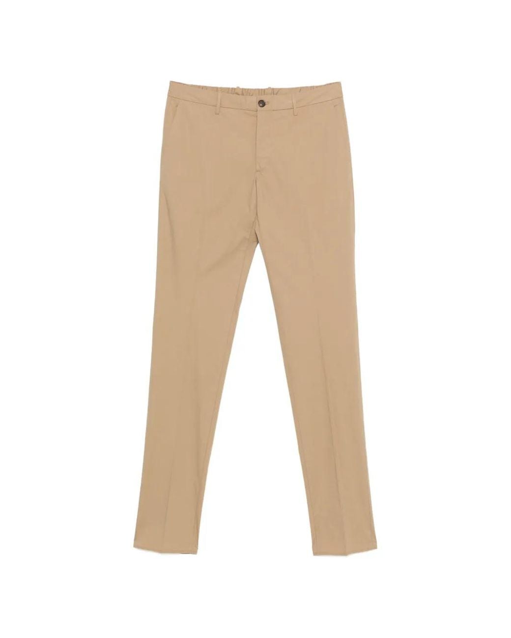 Incotex Natural Button Trousers for men