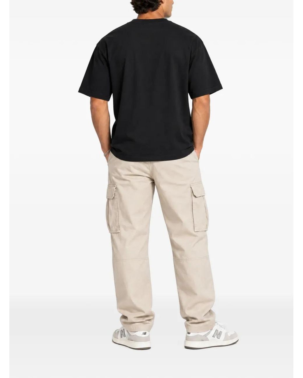 Melt Black Graphic-Print Cotton T-Shirt for men