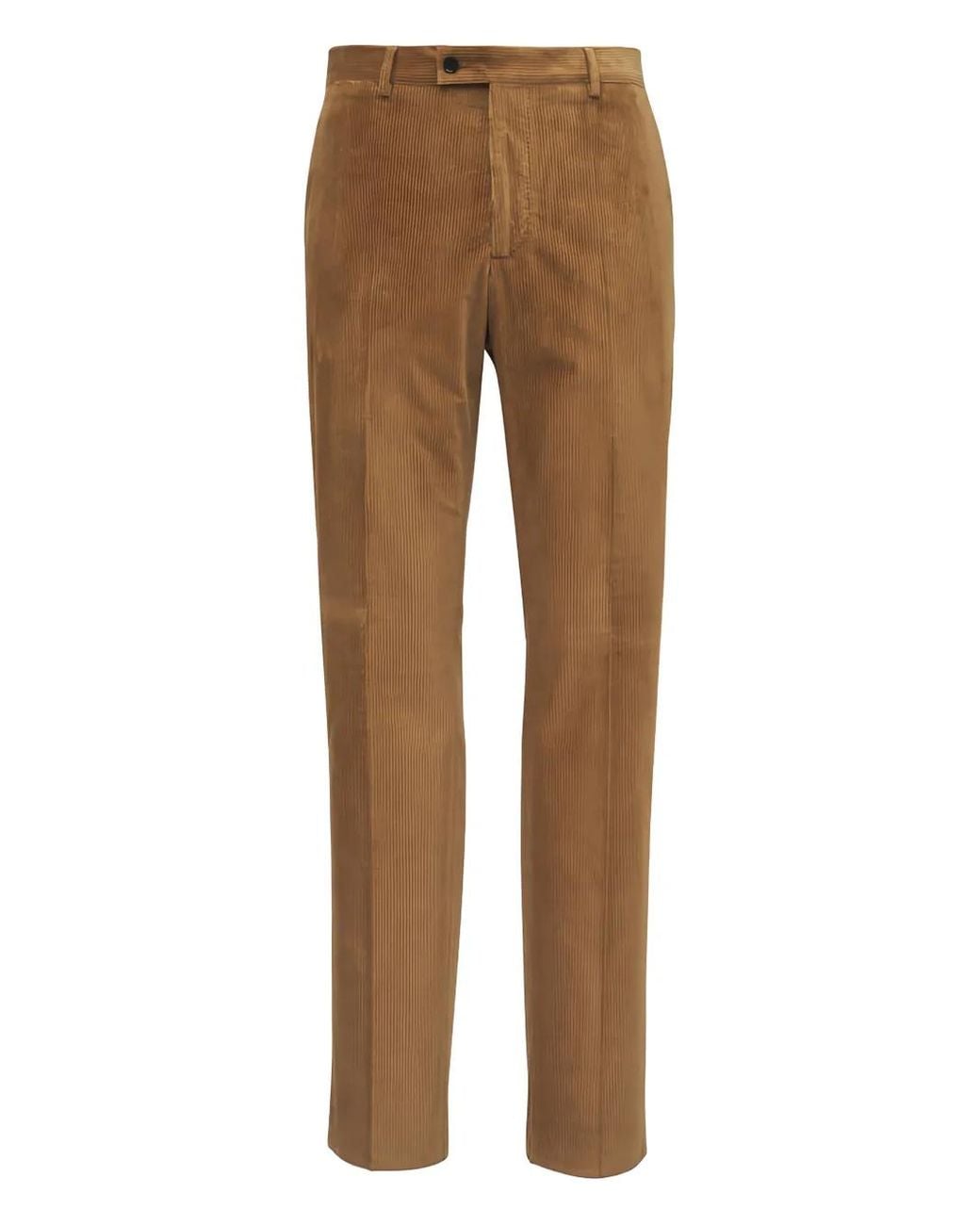 Maurizio Baldassari Brown Corduroy Trousers for men