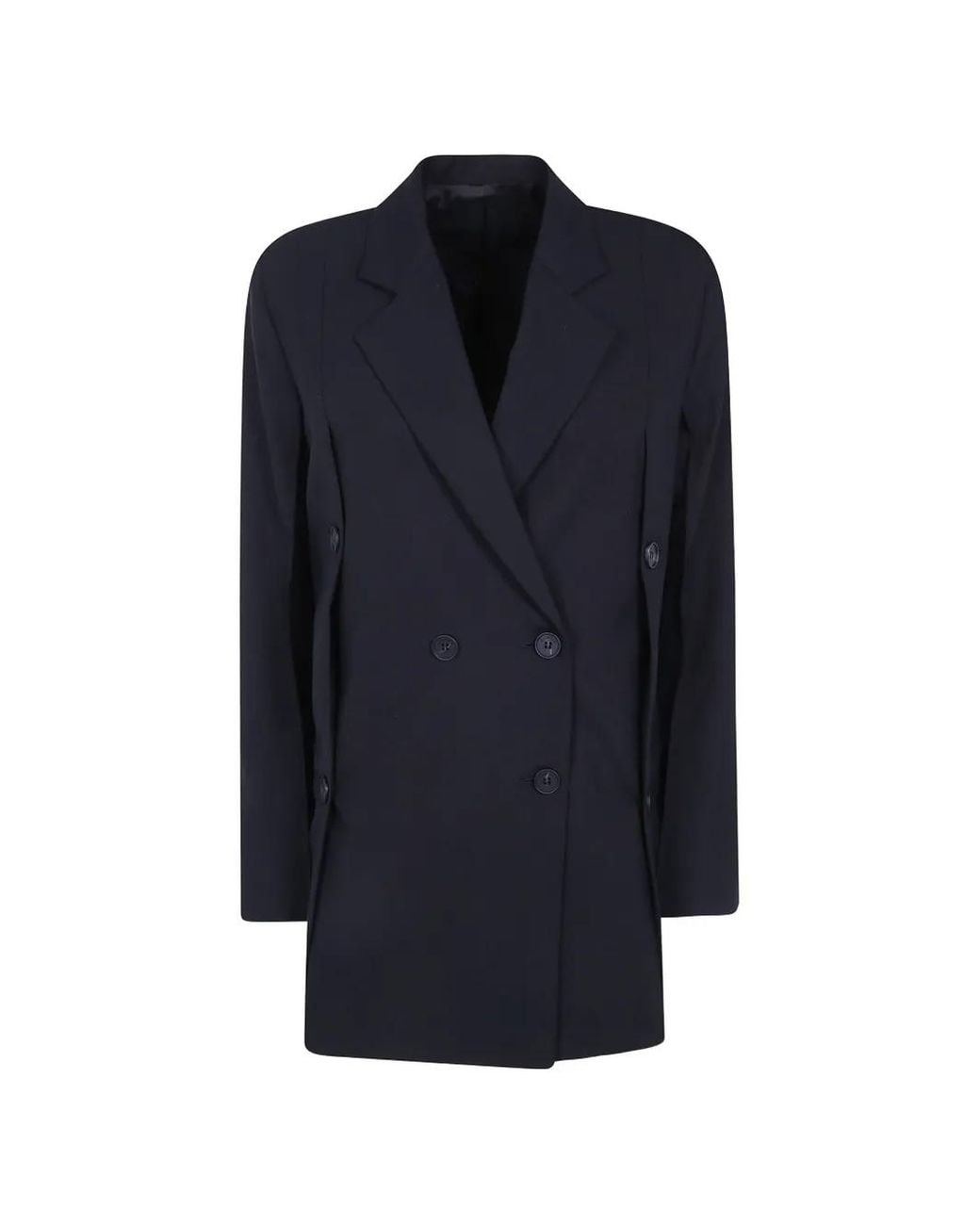 Eudon Choi Blue Beatrice Double-Breasted Blazer