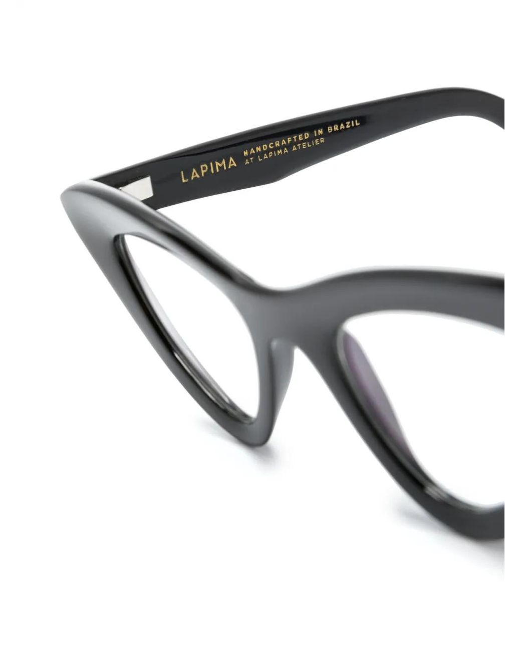 Lapima Black Julieta Cat-Eye Frame Glasses