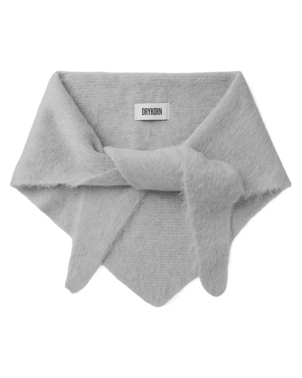 Drykorn Gray Tonky Brushed Triangular Scarf