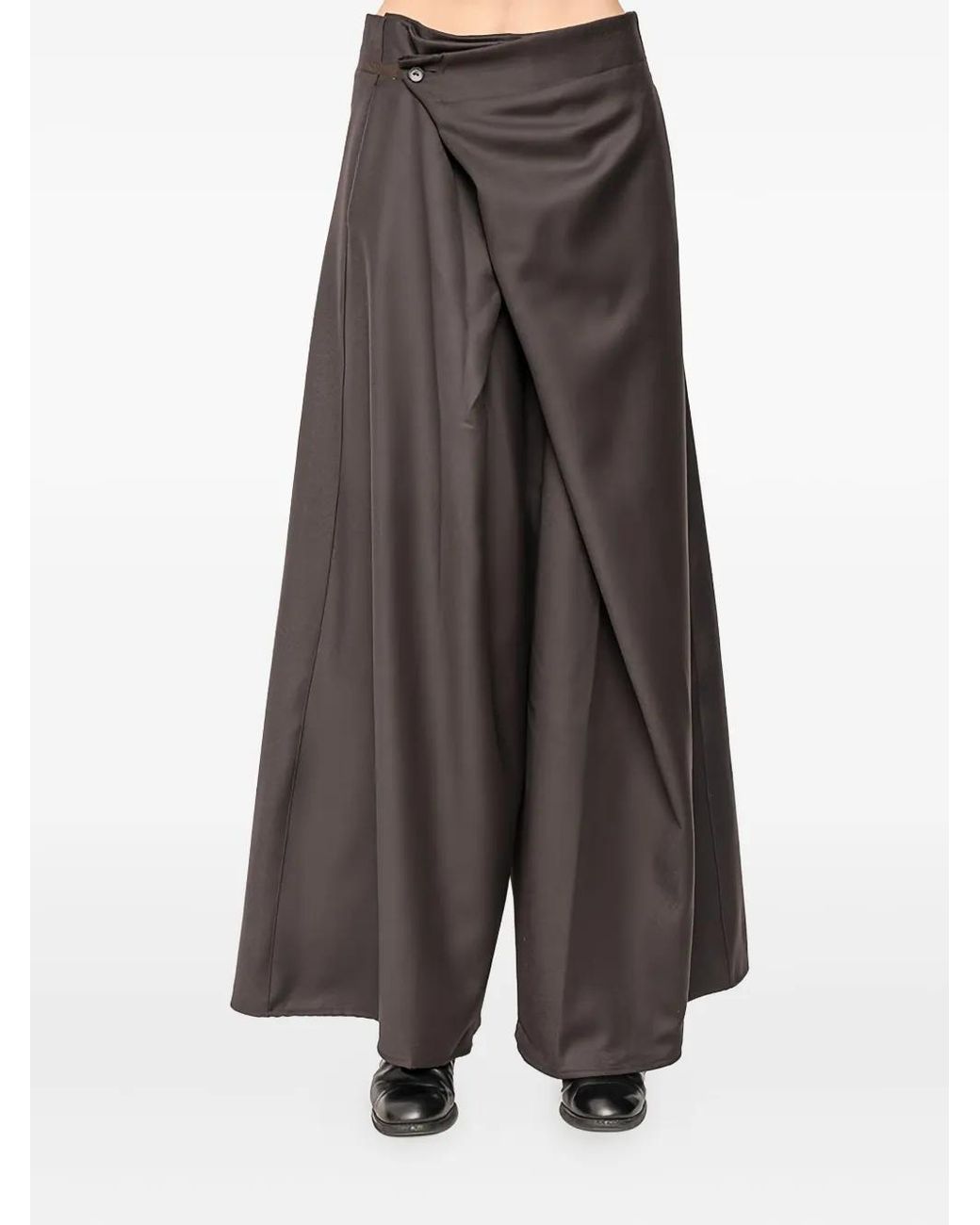 Andrea Ya'aqov Gray Pleated Trousers