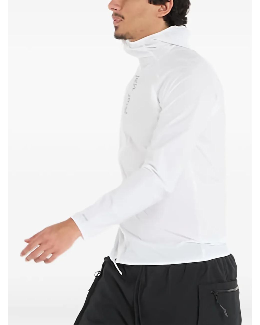 NNormal White Hooded Trail Wind Jacket for men