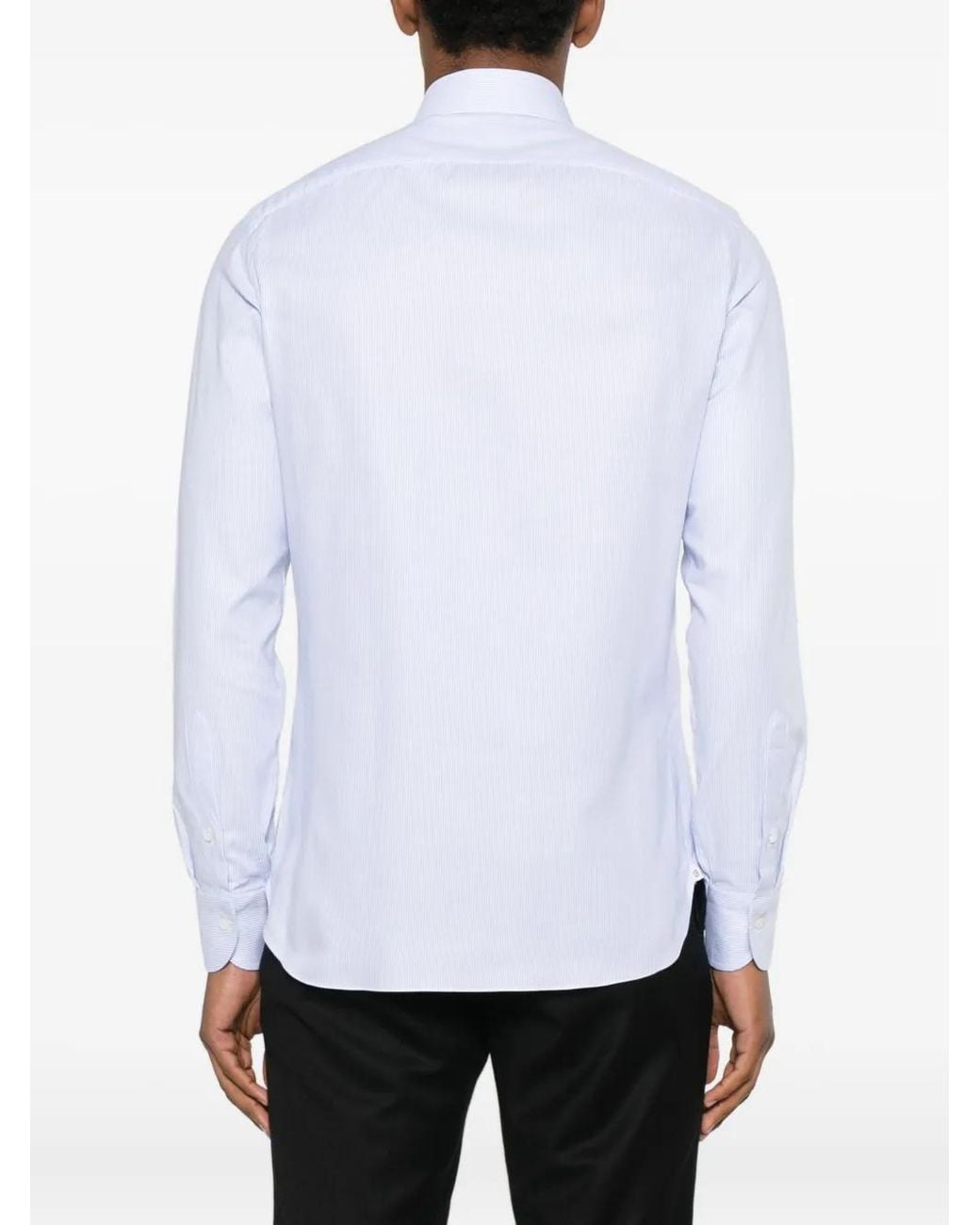 Camicia A Righe di Borriello in White da Uomo