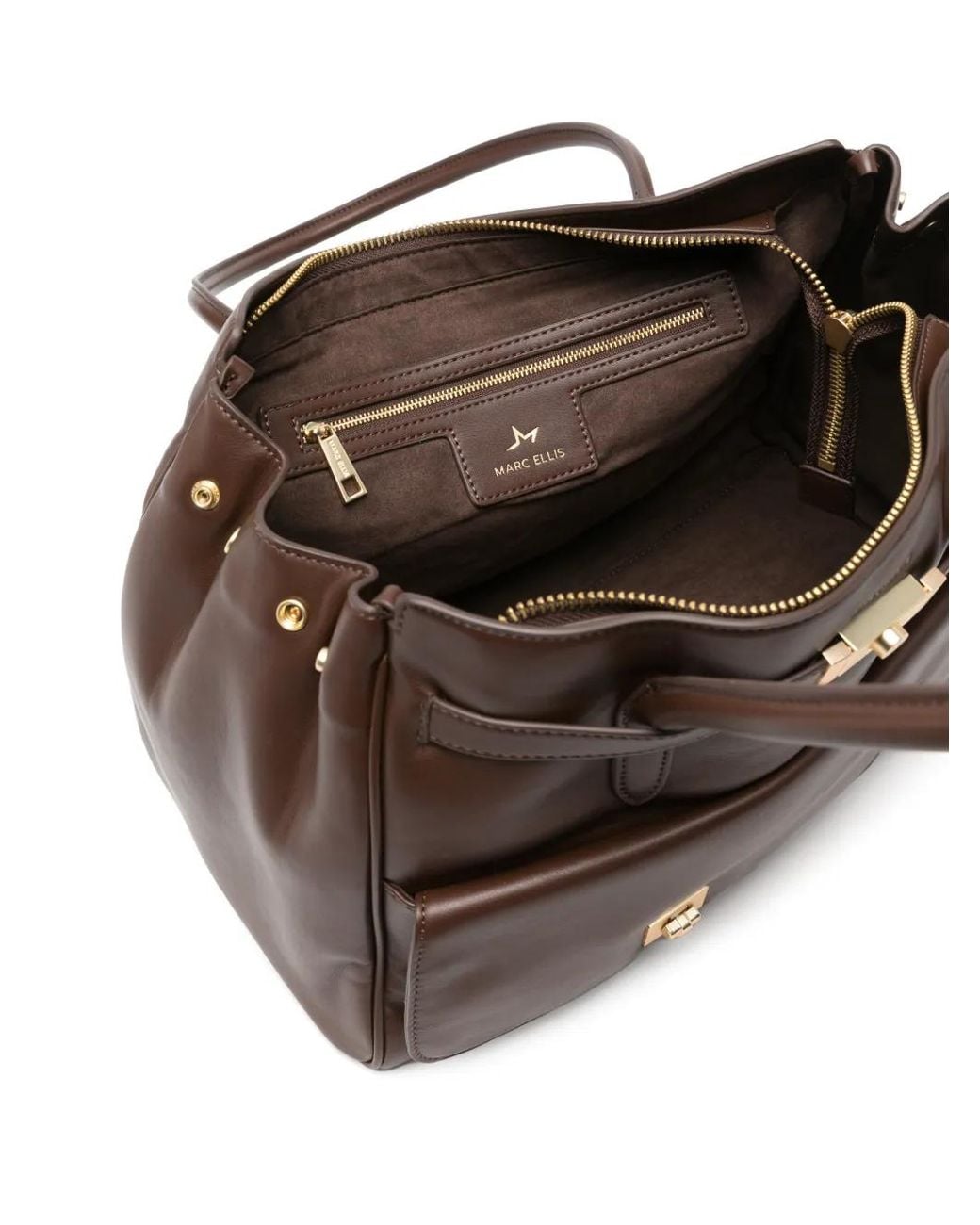 Marc Ellis Brown Buckle-Detail Shoulder Bag