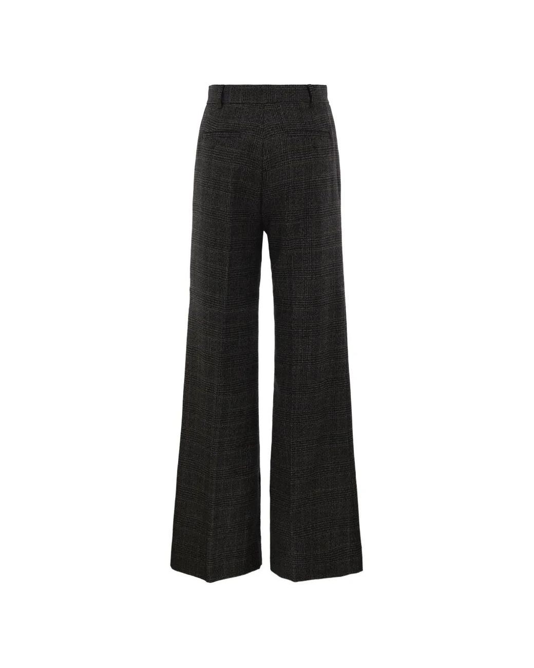 Weekend by Maxmara Black Prince Of Wales Check Wide-Leg Trousers