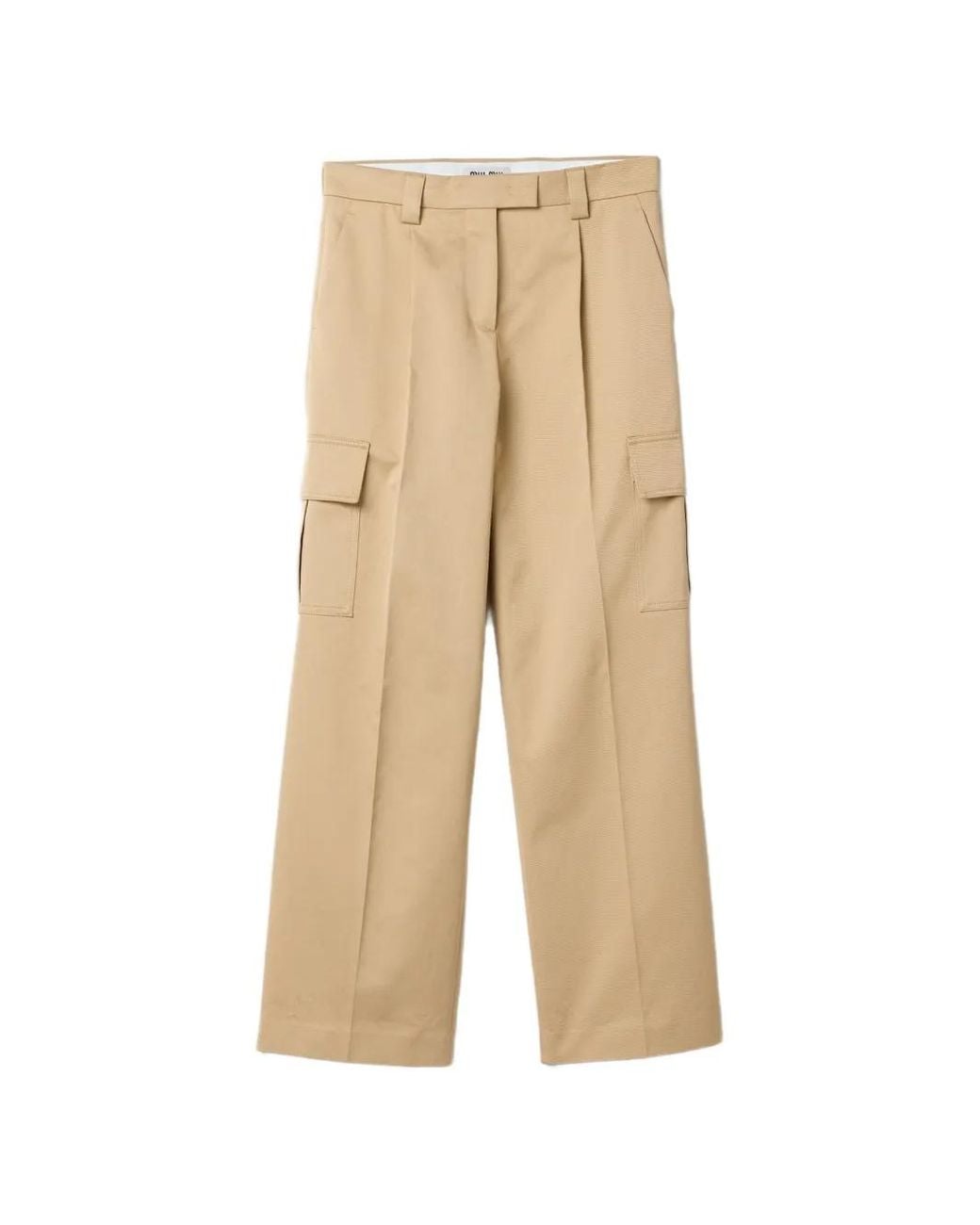 Miu Miu Natural Chino Trousers