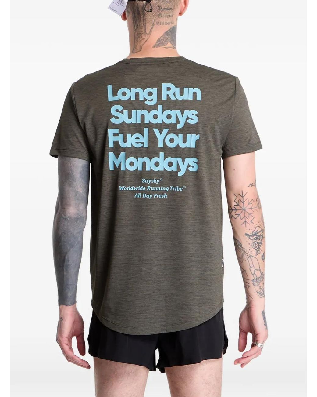 Saysky Gray Combat Pro T-Shirt for men