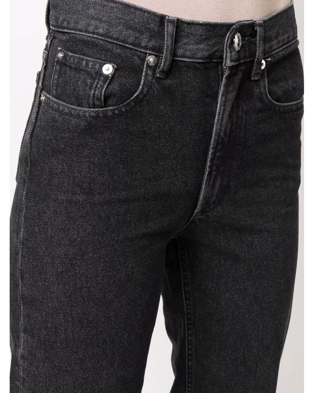 A.P.C. Blue Mid-Rise Straight-Leg Denim Jeans