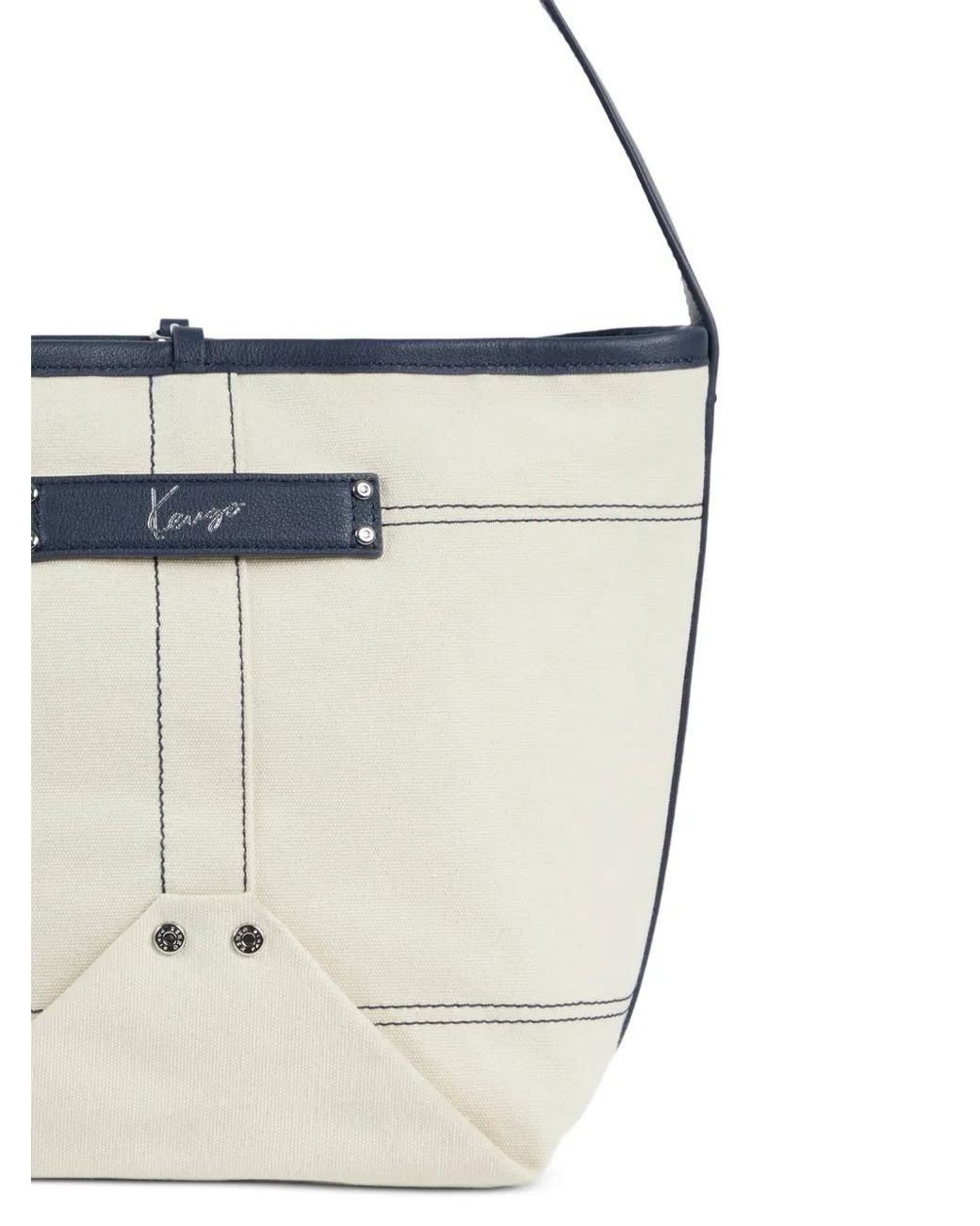 KENZO White Utility Reversible Messenger Bag for men