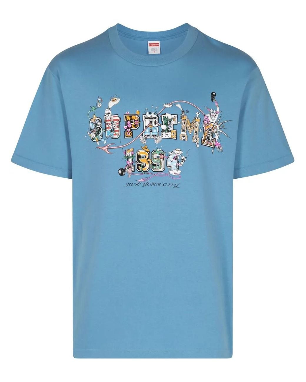 Supreme Blue Varsity Cotton T-Shirt