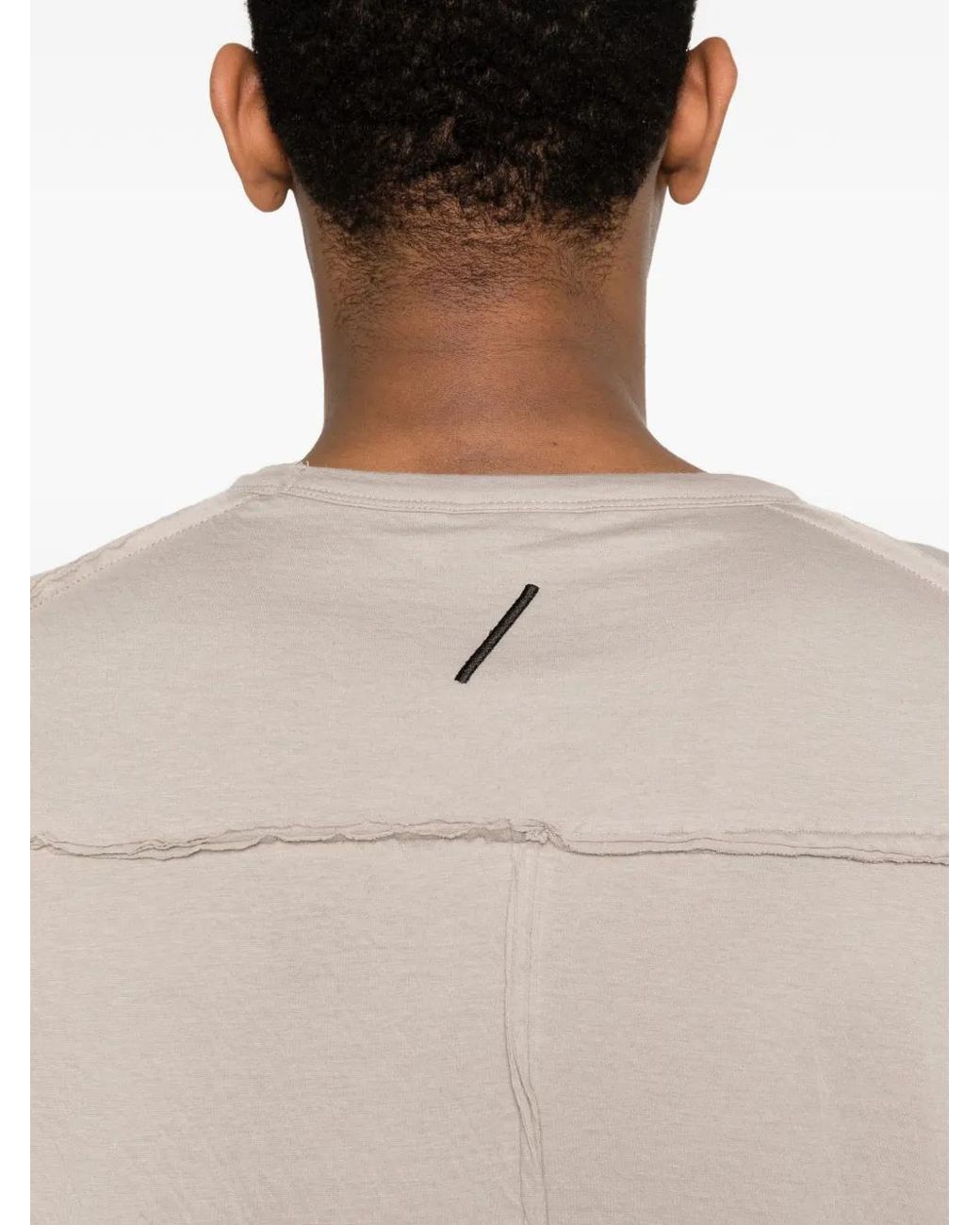 Thom Krom White T-Shirt À Bords Francs for men